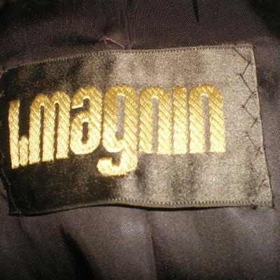 Vintage Full Length Belted Curly Lamb Coat from I. Magnin