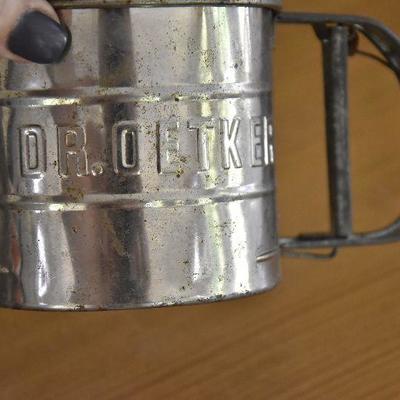 P Lot 184: Vintage Kitchen with Sifter & Pewter