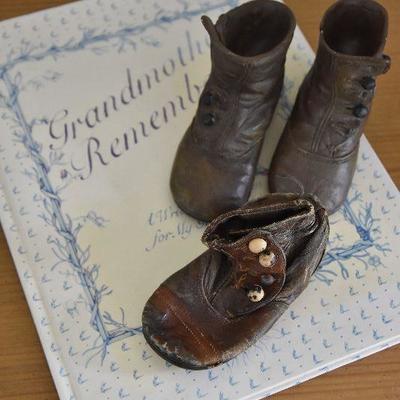 P Lot 185: Vintage Child's Shoe and More