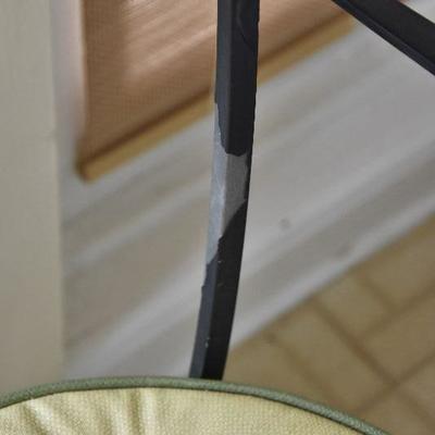 P Lot 193: Wrought Iron Garden Bench