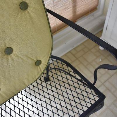 P Lot 193: Wrought Iron Garden Bench