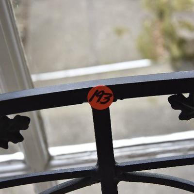 P Lot 193: Wrought Iron Garden Bench