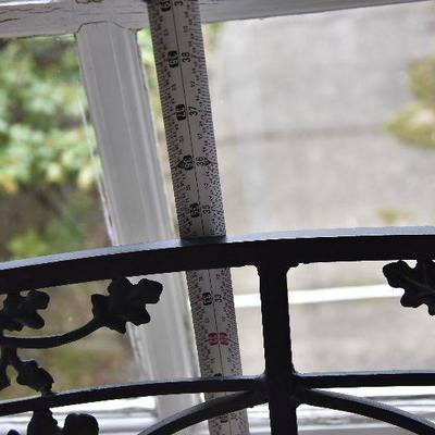 P Lot 193: Wrought Iron Garden Bench