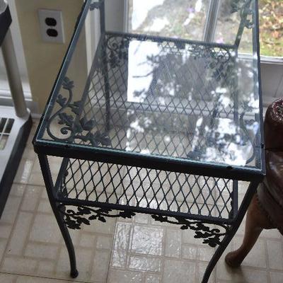 P Lot 194: Wrought Iron Garden Table