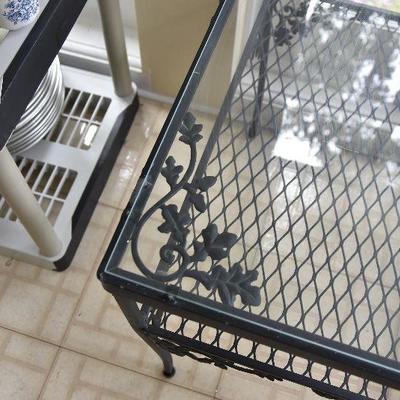 P Lot 194: Wrought Iron Garden Table
