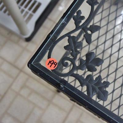 P Lot 194: Wrought Iron Garden Table