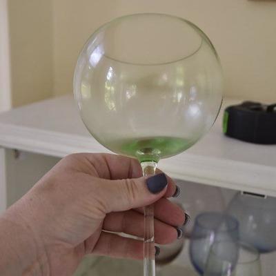 P Lot 197: Collection of Colorful Stemware