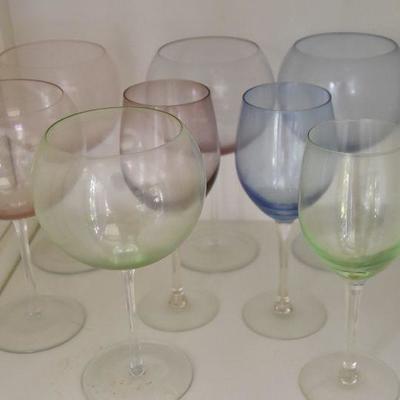 P Lot 197: Collection of Colorful Stemware