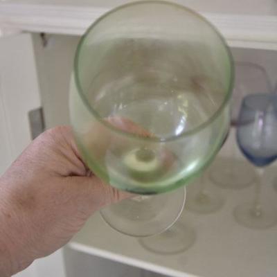 P Lot 197: Collection of Colorful Stemware