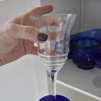 P Lot 198: Collection of Blue Glass