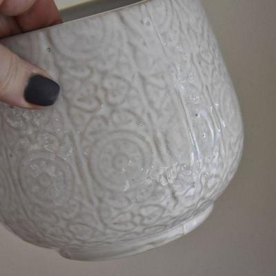 P Lot 201: Crackle Glass Pitcher and more