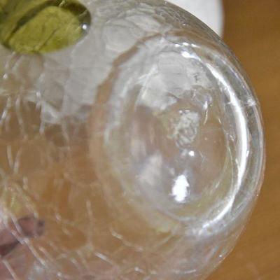 P Lot 201: Crackle Glass Pitcher and more
