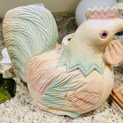 Hand Made Ceramic Rooster