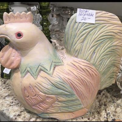 Hand Made Ceramic Rooster