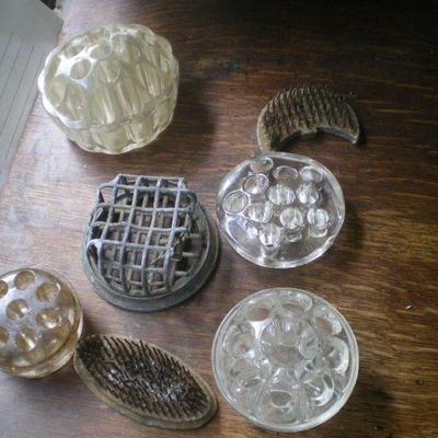 Lot of Vintage Flower Frogs