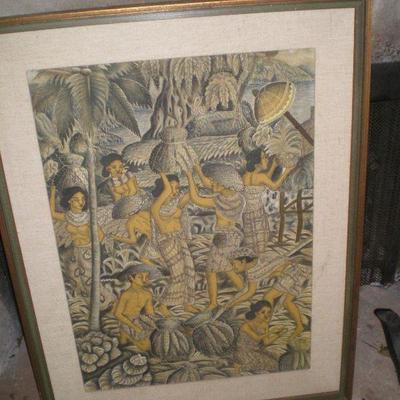 Vintage Polynesian Painting