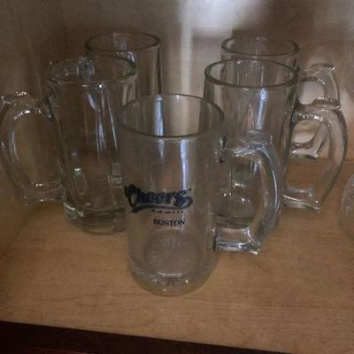 P Lot 86: Glass Beer Mugs