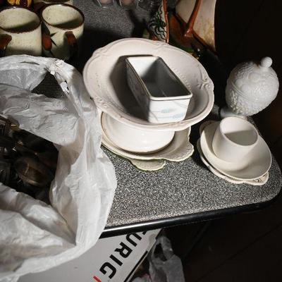 Lot 156:  Flatware and White Dishware