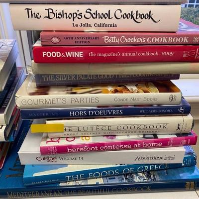 Lot # 301 lot of cookbooks 