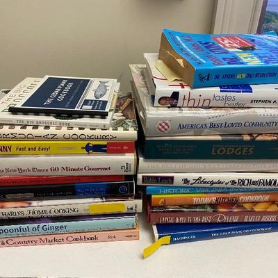 Lot # 301 lot of cookbooks 