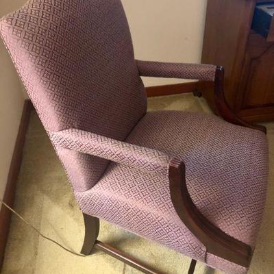 Plum fabric chair