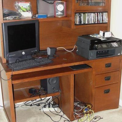 Computer Desk & Printer