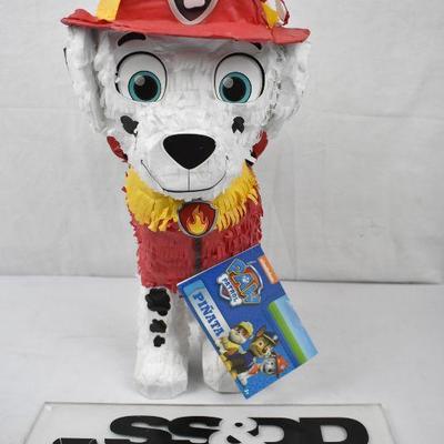 Marshall PAW Patrol Birthday Pinata, Pull String, 16in x 14in, $19 Retail - New