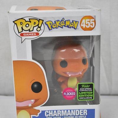 Funko POP! Pokemon #455 Charmander (Flocked) Vinyl Figure. Damaged Box - New