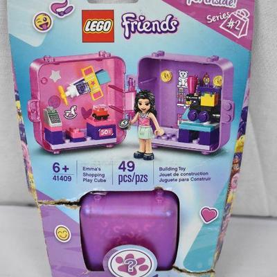 LEGO Friends Emma's Shopping Play Cube 41409 Building Kit & Mini-Doll - New