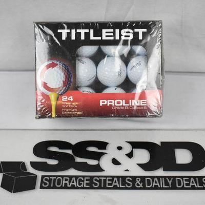Titleist Proline Golf Balls, 24 Pack - New