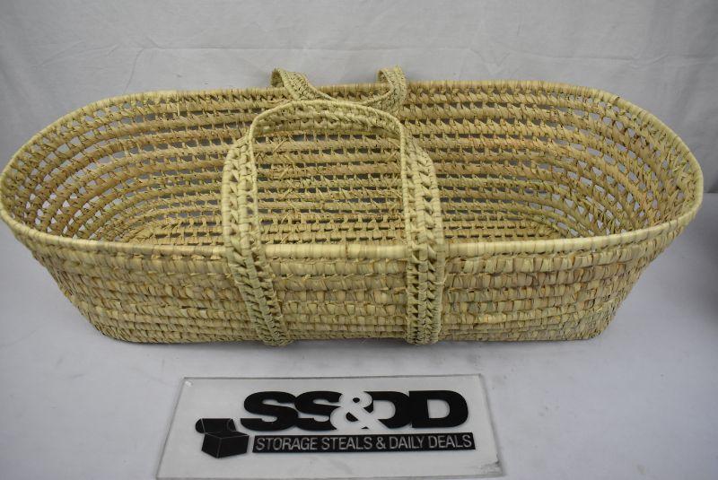 palm leaf moses basket