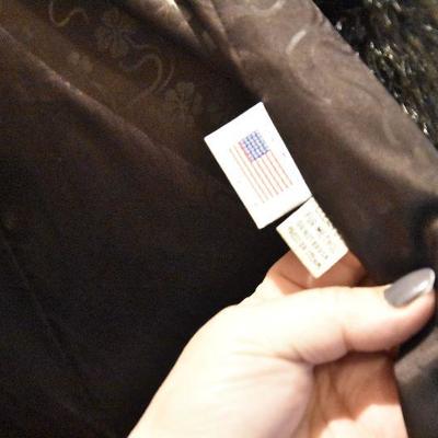 D Lot 117: Vintage Faux Mink Coat
