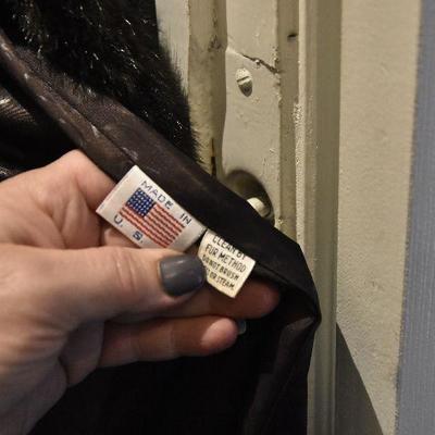 D Lot 117: Vintage Faux Mink Coat