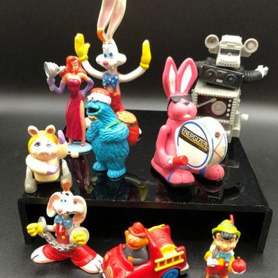 pvc characters figures, Roger Rabbit, Jessica Rabbit, Cookie Monster, Ernie, Energizer Bunny, etc.