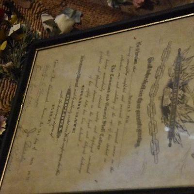 B Lot 25: Lot of Vintage Certificates