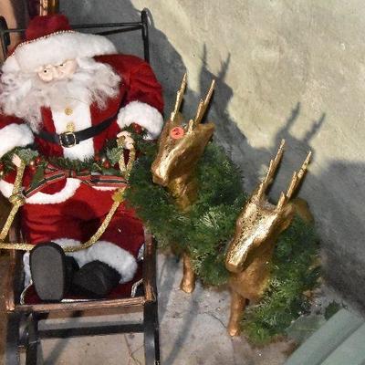 B Lot 44: Santa and Reindeer