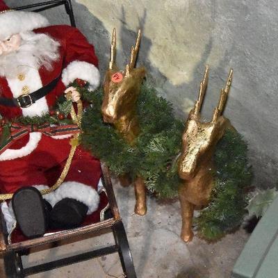 B Lot 44: Santa and Reindeer