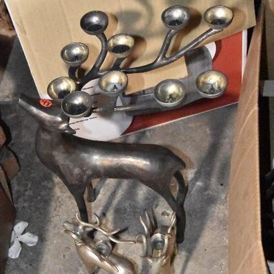 B Lot 48: Reindeer Candlesticks