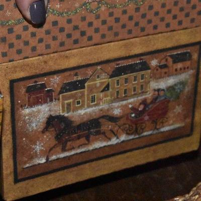 B Lot 51: Ratan Christmas Truck with Camper