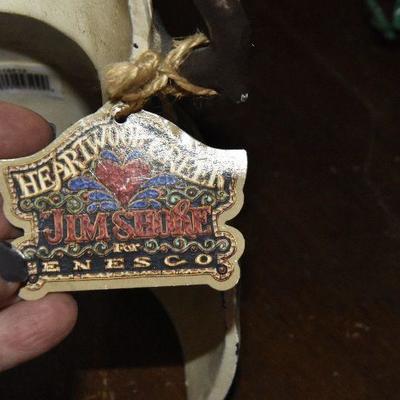 B Lot 52: Jim Shore Snowman Cast Iron Door Stop