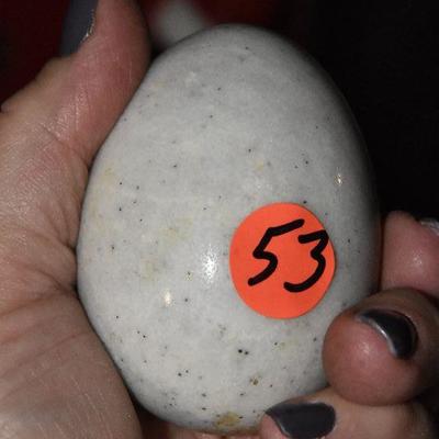 B Lot 53: Basket of Handpainted and Marble Eggs