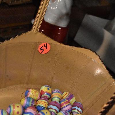 B Lot 54: Basket of Handpainted Mini Eggs