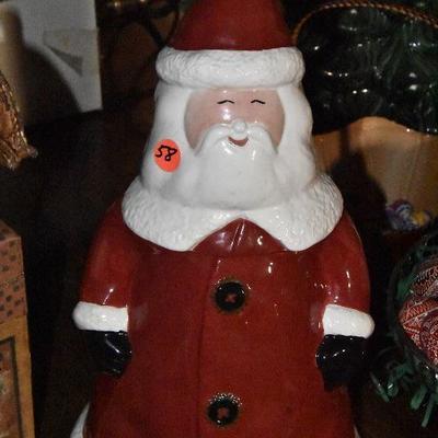 B Lot 58: Pottery Barn Santa Cookie Jar