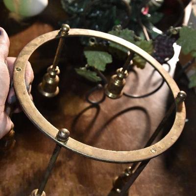 B Lot 60: Brass Candlestick and Wine Rack