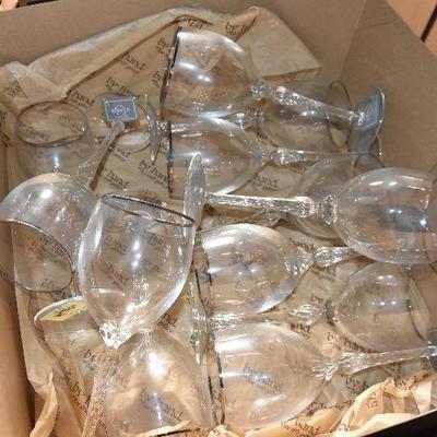 B Lot 61: Lenox Platinum Stemware - NWT