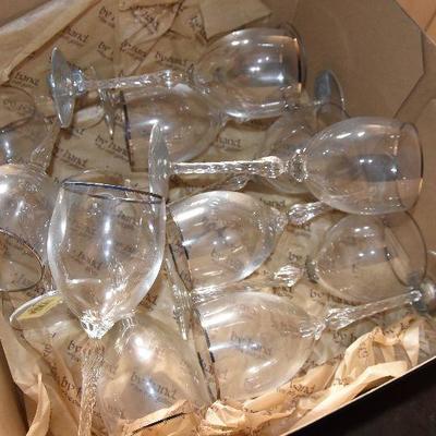 B Lot 61: Lenox Platinum Stemware - NWT