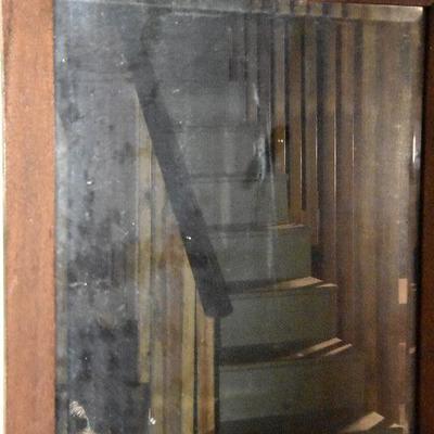 B Lot 200: Vintage Beveled Glass Mirror