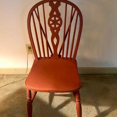 Red Wood Chair
