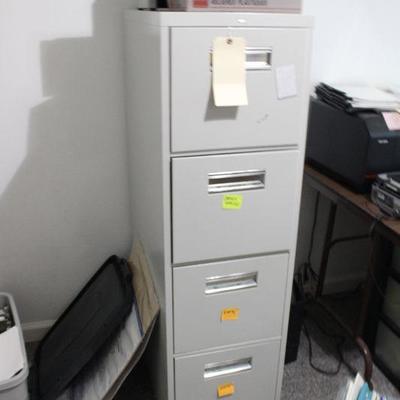 Metal Four Drawer Filing Cabinet