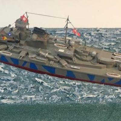 Bismarck Battleship Model
